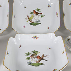 Group of Eight Pieces of Herend Hungary Porcelains