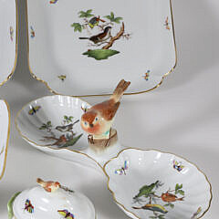 Group of Eight Pieces of Herend Hungary Porcelains