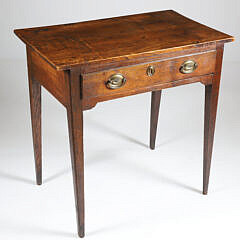 Mahogany One Drawer Work Table, 19th Century