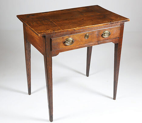 Mahogany One Drawer Work Table, 19th Century