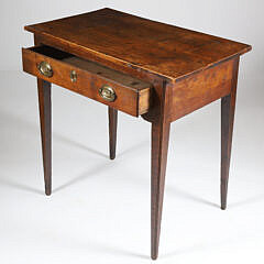 Hepplewhite Mahogany One Drawer Side Table, 19th Century