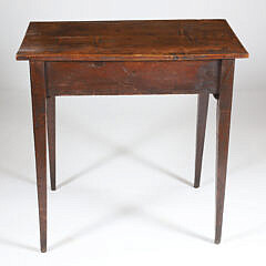 Hepplewhite Mahogany One Drawer Side Table, 19th Century