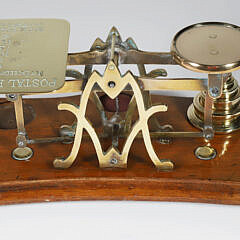 Vintage Brass Postal Rates Scale 