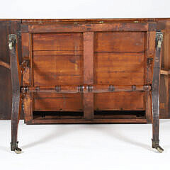 British Regency Mahogany Cross-Banded Sofa Table, 19th Century