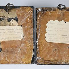 Pair of Miniature Watercolor Portraits of John and Sarah Hearne Coumbe, circa 1830