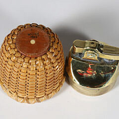 Paul Willer Nantucket Basket Lighter, circa 1983