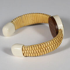 Michael Kane Nantucket Basket Cuff Bracelet with Gold Starfish Inlaid with Diamonds