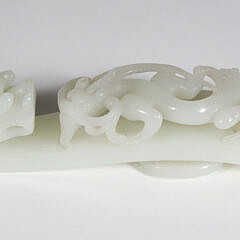 Chinese Carved Jade Belt Hook