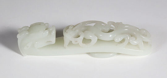 Chinese Carved Jade Belt Hook