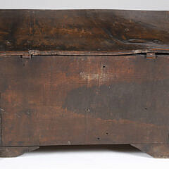 Diminutive English Elm One Drawer Lift Top Storage Box, 18th Century