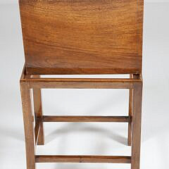 Antique Maple Box with Rope Pattern Multi-Wood Inlays on Custom Stand 