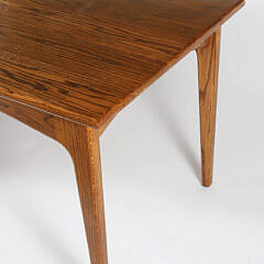 Scarce Stephen Swift Oak Single Drop Leaf Dining Table, circa 1979