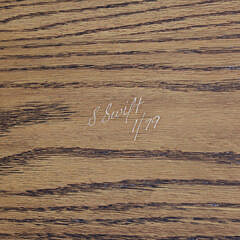 Scarce Stephen Swift Oak Single Drop Leaf Dining Table, circa 1979