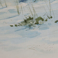 Ray Ellis Watercolor on Paper “View of Brant Point in the Summer”