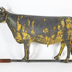 American Steel Cow Weathervane, 19th Century