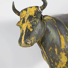 American Steer Full Bodied Zinc Weathervane, 19th Century