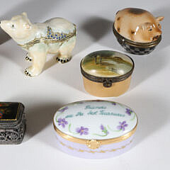 Collection of Seven Miscellaneous Pill Boxes