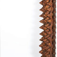 Tramp Art Carved Wood Frame