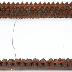 Tramp Art Carved Wood Frame