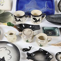 Collection of Nantucket Old Spouter Ceramic Pottery