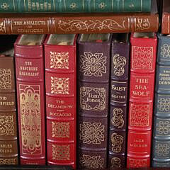 Collection of Fifty Easton Press Tooled Leather Classic Books