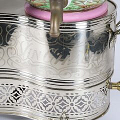 French Porcelain Brass Bain-Marie Dispenser