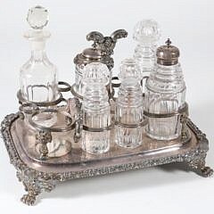 Victorian Silver Plated Cruet Set