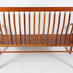 Stephen Swift Cherry Curved Slatted Back Settee