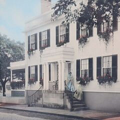Signed Marshall Gardiner Color Photograph “Main Street, Nantucket”