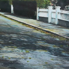 Charles Sawyer Colorized Photograph of Pleasant Street to Main Street, Nantucket