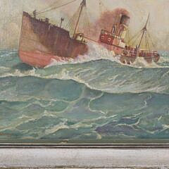 Oil on Panel “Portrait of a Beam Trawler”, circa 1951
