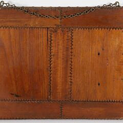 Vintage Tramp Art Chip Carved Hanging Plaque