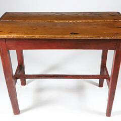 American Country Pine Side Table, 19th Century