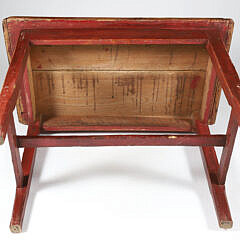 American Country Pine Side Table, 19th Century