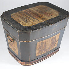 Vintage Hand Painted Chinese Storage Trunk, 19th Century