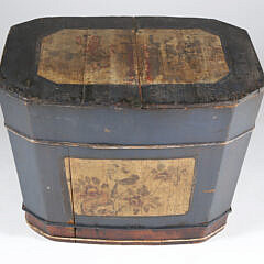 Vintage Hand Painted Chinese Storage Trunk, 19th Century