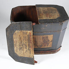 Vintage Hand Painted Chinese Storage Trunk, 19th Century