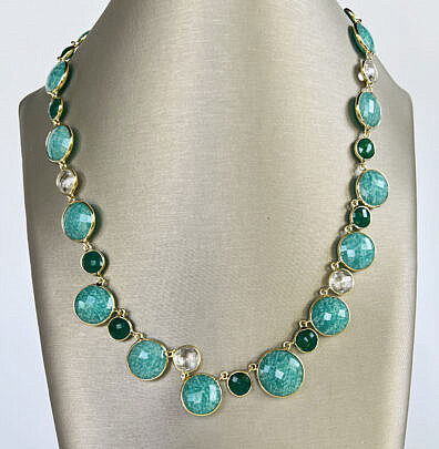 42813 Amazonite Green Onyx Necklace A IMG_8309