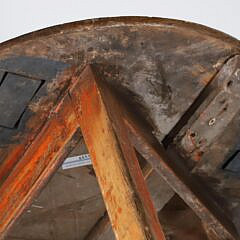 English Pine Cricket Pub Table with Circular Top, early 19th Century