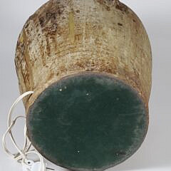 Antique Earthenware Double Loop Handle Crock Mounted as a Lamp