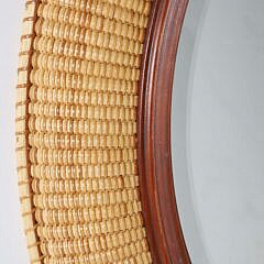 Ritch Leone Nantucket Basket Woven Oval Mirror