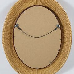 Ritch Leone Nantucket Basket Woven Oval Mirror