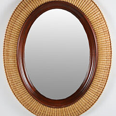 Ritch Leone Nantucket Basket Woven Mirror