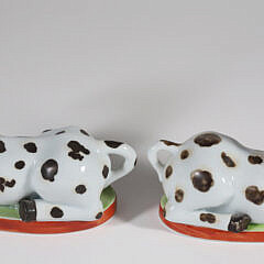 Pair of Mottahedeh Chinese Export Style Porcelain Horses