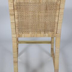 Collection of 5 Serena & Lily Caned Barstools and 3 Chairs
