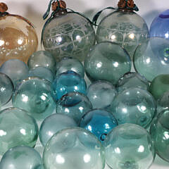 Approximately Thirty-Four Vintage Glass Float Balls
