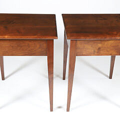 Scarce Pair of Stephen Swift Modern Black Walnut One Drawer Night Stands