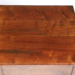 Scarce Pair of Stephen Swift Modern Black Walnut One Drawer Night Stands