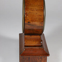 Mahogany and Exotic Wood Mantel Clock, 19th Century