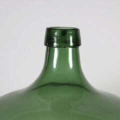 Vintage Green Glass Demijohn Bottle 
